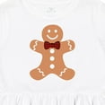 thumbnail image 4 of Inktastic Cute Gingerbread Man with Red Plaid Bowtie Girls Toddler Dress, 4 of 5