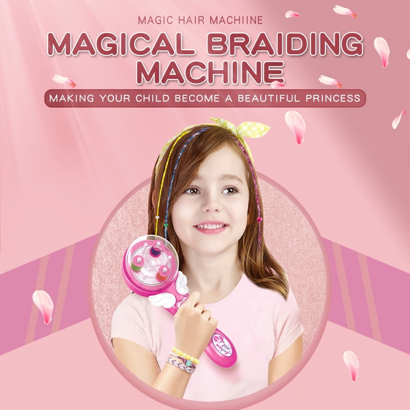 Educational Toys for Kids 5-7 Girls Hair DIY Accessories Fast Braider Braids Machine Toy Kids Education Toy Educational Toys for 4+ Year Old Plastic