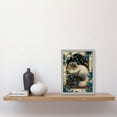 thumbnail image 2 of Perched Himalayan Persian Cat Modern Art Nouveau Illustration Artwork Framed Wall Art Print A4, 2 of 4