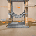 thumbnail image 5 of YaheeTech 58-in Cat Tree & Condo Scratching Post Tower, Gray, 5 of 8