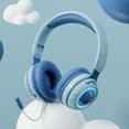 thumbnail image 2 of Auriculares Bluetooth de diadema para niños y estudiantes, ideales para aprender y leer. Auriculares universales para hombres y mujeres, iluminados y coloridos., 2 of 2