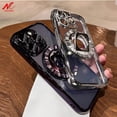 thumbnail image 2 of Soft TPU Plating Magsafe Phone Cases for iPhone 11 12 13 14 15 Pro Max 15 Plus Magnetic Ring Holder Case for iPhone 15Pro Cover, 2 of 5