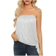 thumbnail image 2 of XMMSWDLA T-Shirts à Manches Courtes Col en V pour Femmes Mode Été Basique Blanc T-Shirts de Gym Femmes, 2 of 7