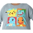 thumbnail image 3 of Pokemon Women's Starter Squares 2 Piece Loungewear Pajama Set LS Shirt Shorts, 3 of 5
