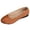 Orange, variant on Women Casual Shoes Slip On Shoes Flat Loafers Casual Footwear Soft Non Slip Leather Upper Versatile Style For All Season Daily Wear ,Us Size:8.5