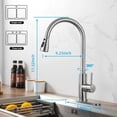 thumbnail image 3 of Kitchen Faucet with Pull Down Sprayer Single Handle Stainless Steel Brushed Nickel, 3 of 7
