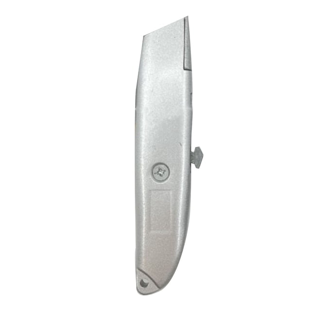 Cuchillo multiusos retráctil, cortador de cajas de mano, hoja de acero al carbono, mango de aleación de aluminio, 160 mm, cortador de aleación de aluminio 303