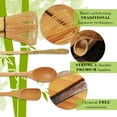 thumbnail image 3 of BambooMN Brand - Matcha Green Tea Whisk Set - Whisk + Scoop + Tea Spoon + Coral Bowl, 3 of 6