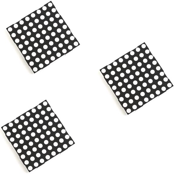 Treedix 64 LED Dot Matrix Display Compatible with Arduino MAX7219 LED Dot Matrix Module, RED