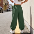 thumbnail image 6 of ZHOGXU Versatile Summer Solid Color Elastic Waist Straight Leg Beach Kids Girls Pants Back To School Wear, 6 of 7