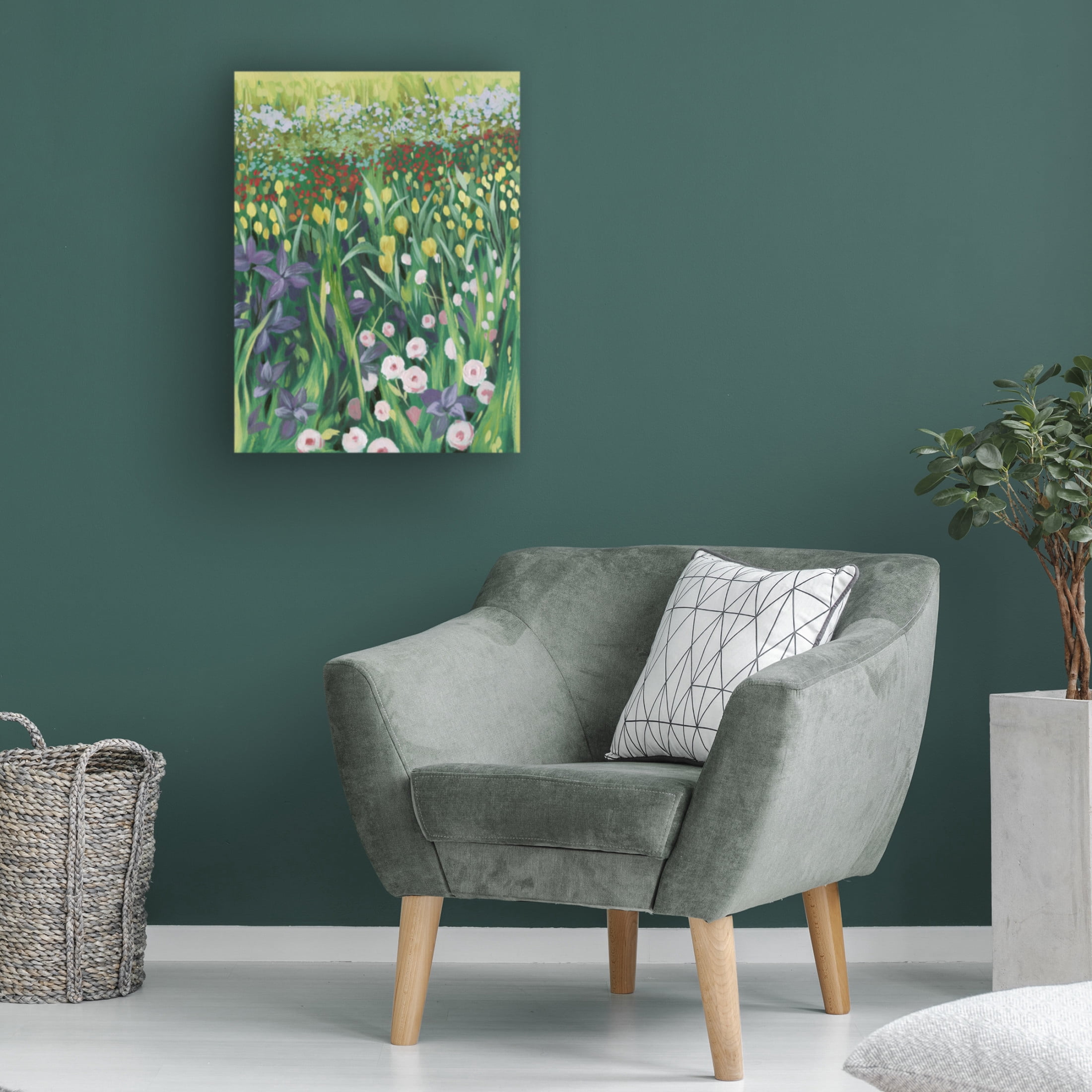 Trademark Fine Art Grace Popp  Among the Flowers II Canvas Wall Art