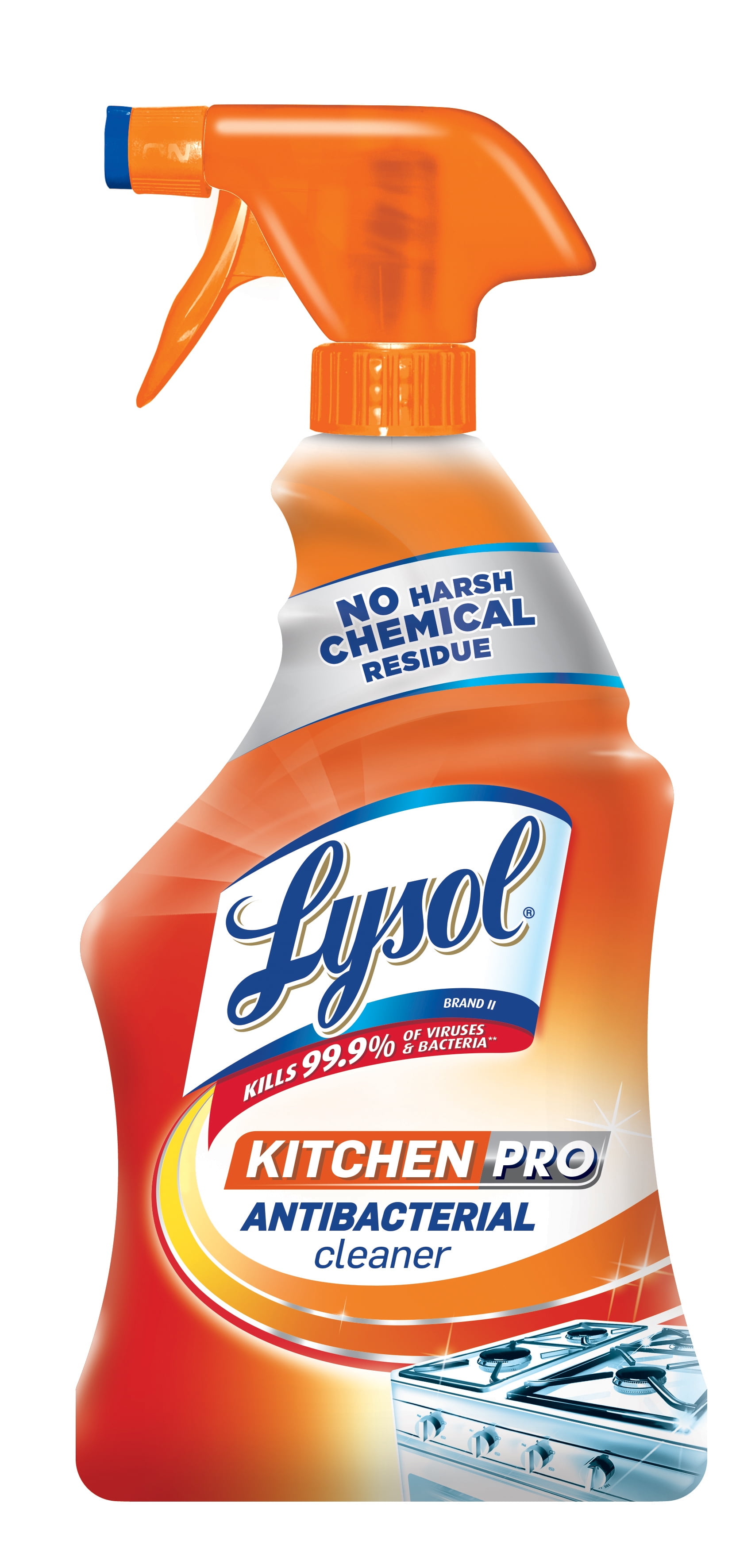 Lysol Pro Kitchen Spray Cleaner and Degreaser, Antibacterial All PurposeCleaning Spray for Kitchens, Countertops, Ovens, and Appliances, Citrus Scent, 22oz
