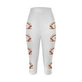 thumbnail image 4 of Leggings Capri de Yoga Sport pour Femmes, Mode Décontractée, Imprimé Rugby, Collants d'Entraînement Athlétiques, 4 of 4