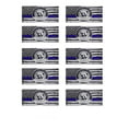 thumbnail image 2 of Flag Thin Blue Line Sticker Home Desktop Office Decoration Car Decoration Stickers 10pc, 2 of 6