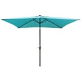 thumbnail image 5 of Canddidliike 10 x 6.5 Ft Rectangular Patio Solar LED Lighted Outdoor Market Umbrellas with Crank and Push Button Tilt for Garden Shade Swimming Pool, Green, 5 of 11