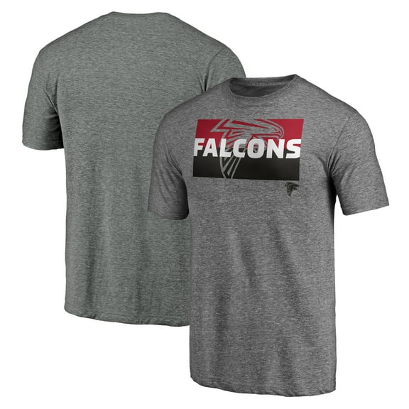 Men's Heather Gray Atlanta Falcons Square Off Tri-Blend T-Shirt