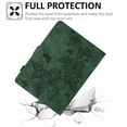 thumbnail image 4 of Case for Universal 7.5-8.5 Inch, Embossed PU Leather Folio Stand Cover Shockproof Drop Protective with Card Slots & Pen Holder for iPad / Samsung / Amazon Kindle / Lenovo / Onn - Green, 4 of 5