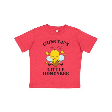 

Inktastic Cute Bee Guncle s Little Honeybee with Stars Gift Toddler Boy or Toddler Girl T-Shirt