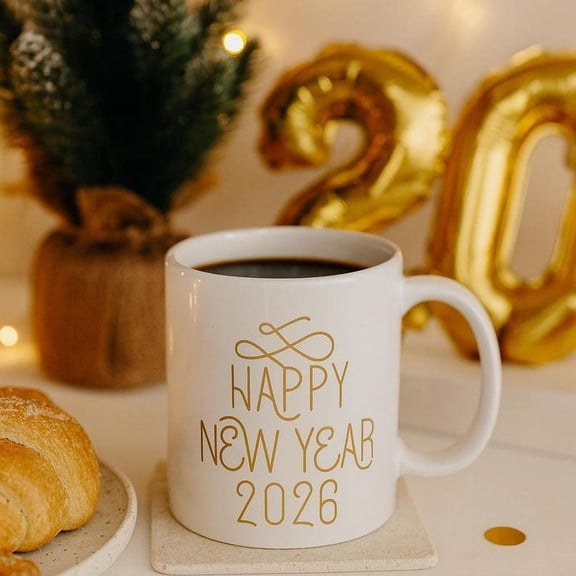 Happy New Year Ceramic Mug 11oz