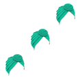 thumbnail image 3 of Qarigey Turbante Nudo Musulmán Hijab Elástico Superficie lisa Diadema Pañuelo Gorro Cabello para mujeres de cara Verde claro Type1 NO1, 3 of 6