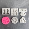 thumbnail image 2 of Silicone Candy Moulds Angel Shaped Baking Gadgets Non-stick 8 Styles for Kitchen, 2 of 16