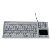 Wetkeys KBSTRC106T-W Sanitype Hygienic Touchpad Keyboard Washable Touchpad-Plus USB, White