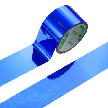 Holographic Tape 1 Roll Blue Plaid Reflective Prism Tape for Keep Birds Away, Craft Projects, DIY Art, Home, Daily Use.