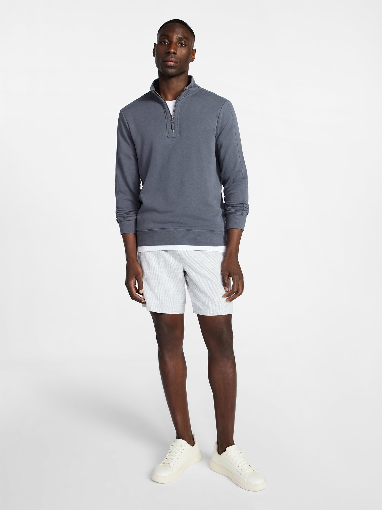 George Men's Yarn-Dye Pull On Shorts, 8" Inseam, XS-3XL