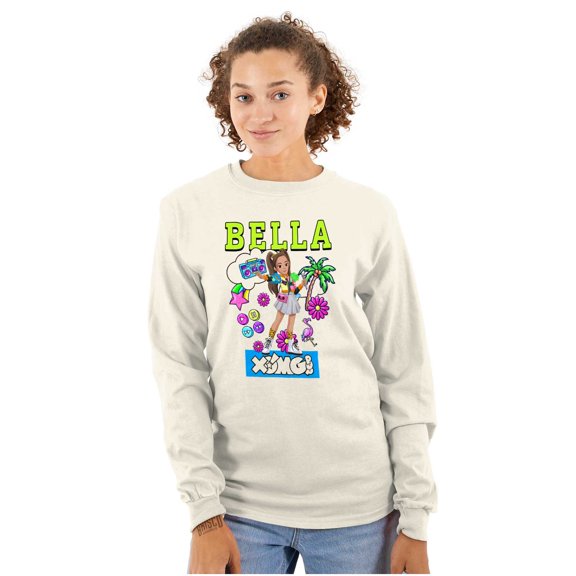 XOMG POP Bella Popstar Dream Cartoon Women's Long Sleeve T Shirt Brisco Brands 2X