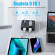 thumbnail image 2 of Regleta Cargador Multicontactos Con 4 Tomas, 3 Usb, 1 Tipo C Xtellar Color Negro, 2 of 3