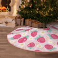 thumbnail image 6 of KLL Floral Strawberr Christmas Tree Skirt 36" ,Party Decorations Farmhouse for Christmas Decorations Holiday Party, 6 of 6