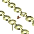 thumbnail image 4 of Uxcell 1 Pcs Iron Upholstery Tacks Strips 3.28ft Glossy Decorative Nail Trims with Nails Gold, 4 of 5