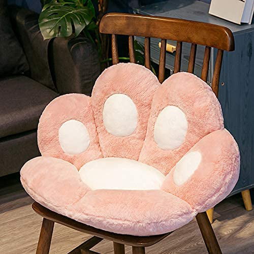 Cat Paw Cushion Cute Chair Cushions Kawaii Cat Paw Shape 28x 24Gaming  Chair Cushion kitty Plush Lazy Sofa Pillow for Girl Gamer Chair,kawaii  Accessories Stuff Room Decor Bedroom Decor Pad (White) 