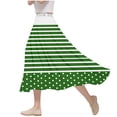 thumbnail image 1 of ameIAEA Women A-Line High Waist Midi Skirt Color Block Ruffle Flowy Skirts 2024 Fall Trendy Skirt, 1 of 6
