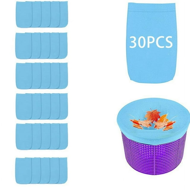 Amzcrzy Home & Garden, Tools & Home Improvement, Pool Skimmer Filter Socks For Above Ground And Inground Pool Skimmer Basketnets Fine Mesh Screen Socks For Pool Skimmer Basket Blue A screen