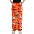 thumbnail image 4 of Womens Pyjamas Flannel Trousers, Anime Cartoon Casual Trousers Autumn Winter, Cozy, Warm, Loungewear, Sleepwear, Elastic Waist, 4 of 8