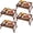 Brown, variant on 2 Pack Bamboo Bed Tray Table with Folding Legs,Breakfast Trays,Serving Tray,Laptop Tray for Working,Food Snack Tray for Bed and Sofa(Natural)