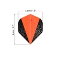 thumbnail image 2 of Uxcell Dart Flights, 6 Pack PET Standard Darts Accessories, Black, Gray, Orange, 2 of 5