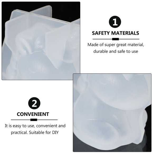ADDHAT De Silicona Para Adornos Unicornio Práctico Y Seguro Para Manualidades
