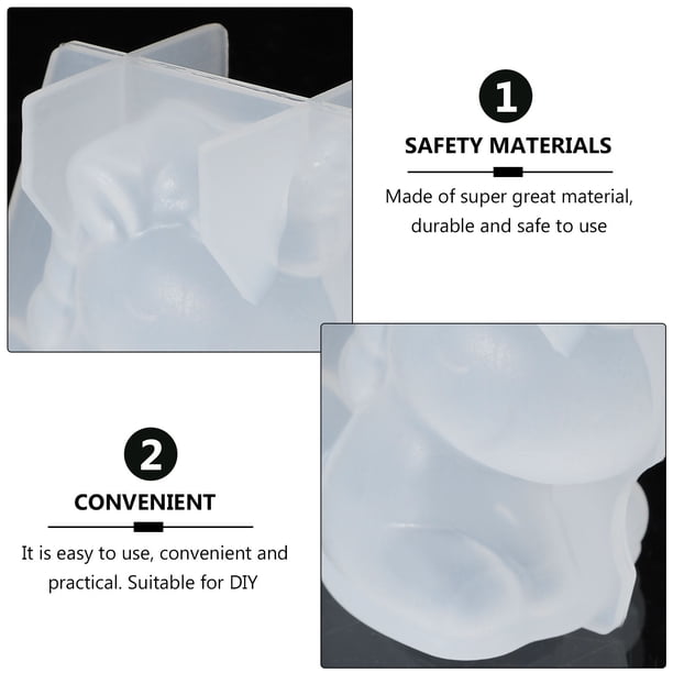 ADDHAT De Silicona Para Adornos Unicornio Práctico Y Seguro Para Manualidades
