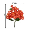 thumbnail image 3 of Mainstays 19’’H Indoor Artificial Floral Mixed Bush, Hibiscus, Orange Color., 3 of 8