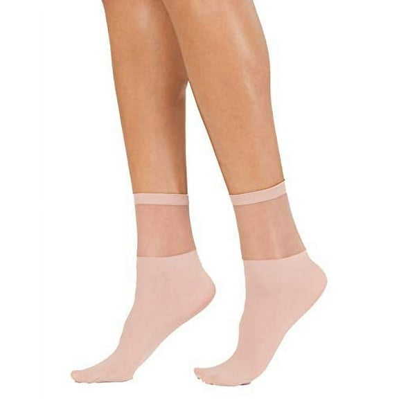 INC International Concepts Sheer Ankle Socks, Medium Pink