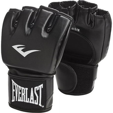 Everlast MMA Open Palm Grappling Glove, Black