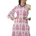 thumbnail image 2 of Moomaya Designer Printed One Shoulder Bell Sleeve Kurti w/ Pants Ethnic Clothing Sets For Women, 2 of 7