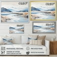 thumbnail image 4 of Designart "Canadian River Mountain Minimalism I" River Mountain Floater Framed Canvas Wall Art, 4 of 5