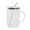 Clear, variant on Large 33oz Glass Tumbler with Straw and Lid – Ergonomic Handle, Refill Less Drink More | Borosilicate Water Cup for Hot & Cold Drinks, Iced Coffee & Smoothies, Reusable Daily Hydration Mug