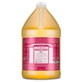 thumbnail image 1 of Jabón líquido puro de Castilla Dr. Bronner's Magic Soap (rosa, 3,8 litros) - Hecho con aceites orgánicos, 18 usos en 1: rostro, cuerpo, cabello, ropa, mascotas y vajilla. Concentrado, vegano, sin OMG., 1 of 1