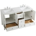thumbnail image 3 of 60 inch Double Bathroom Vanity in White, 3 of 15