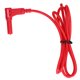 thumbnail image 2 of Multímetro Cable de prueba de conector banana Latón PA Cables de prueba eléctricos para probador de voltaje 4 mm Rojo, 2 of 14