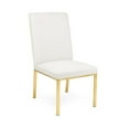 thumbnail image 1 of Home Gear Set of 2 Gold Frame Hexagonal Back Dining Chair, 1 of 1